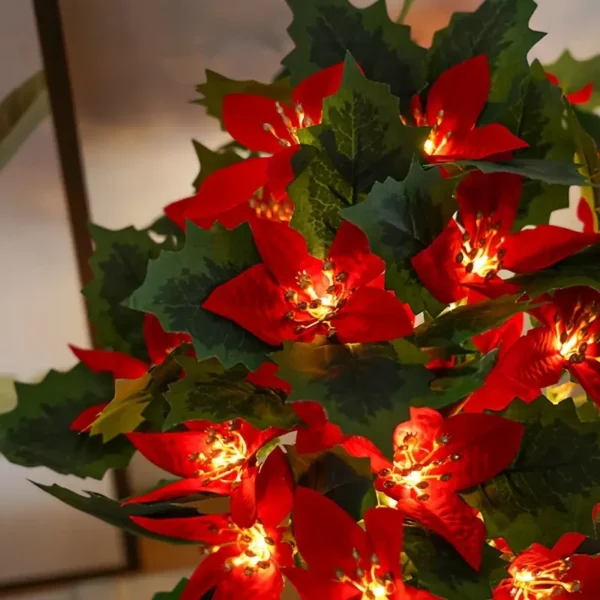 Piece Star Flower Lights, Plastic Artificial - Image 3