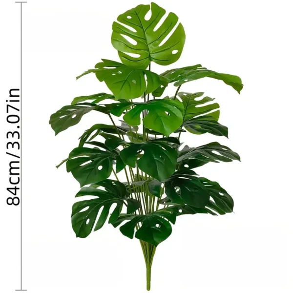 artificial Dracaena green plant with 24 large leaves - Image 2