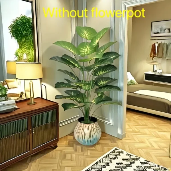 Golden grass leaf plant - 18 large leaf, wide leaf plant decoration