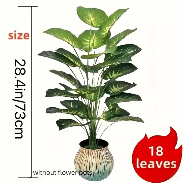 Golden grass leaf plant - 18 large leaf, wide leaf plant decoration - Image 2