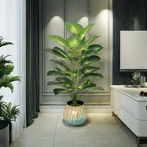 Golden grass leaf plant - 18 large leaf, wide leaf plant decoration - Image 3